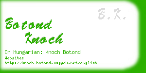 botond knoch business card